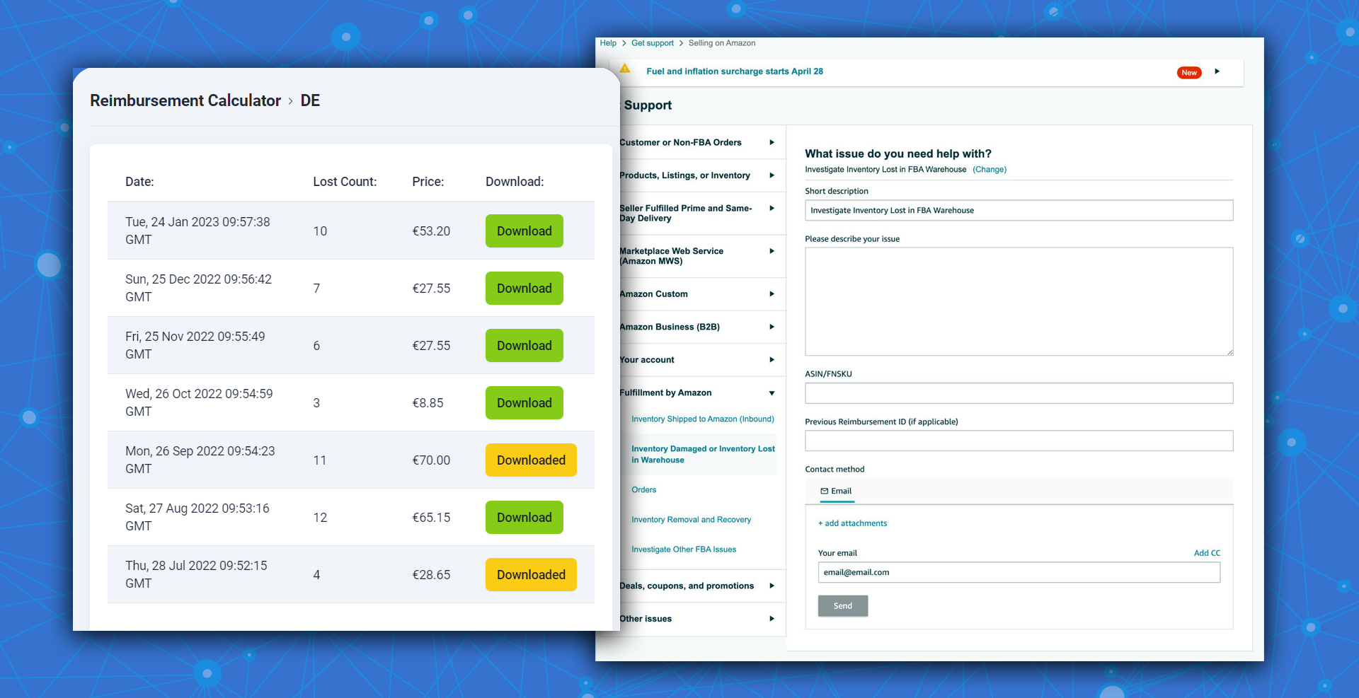 REIMBURSEMENT CALCULATOR